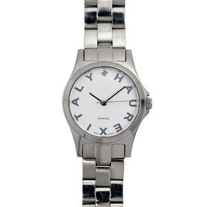 Haurex Diamond Italy City Women's White Dial Steel Bracelet Swiss Quartz Watch